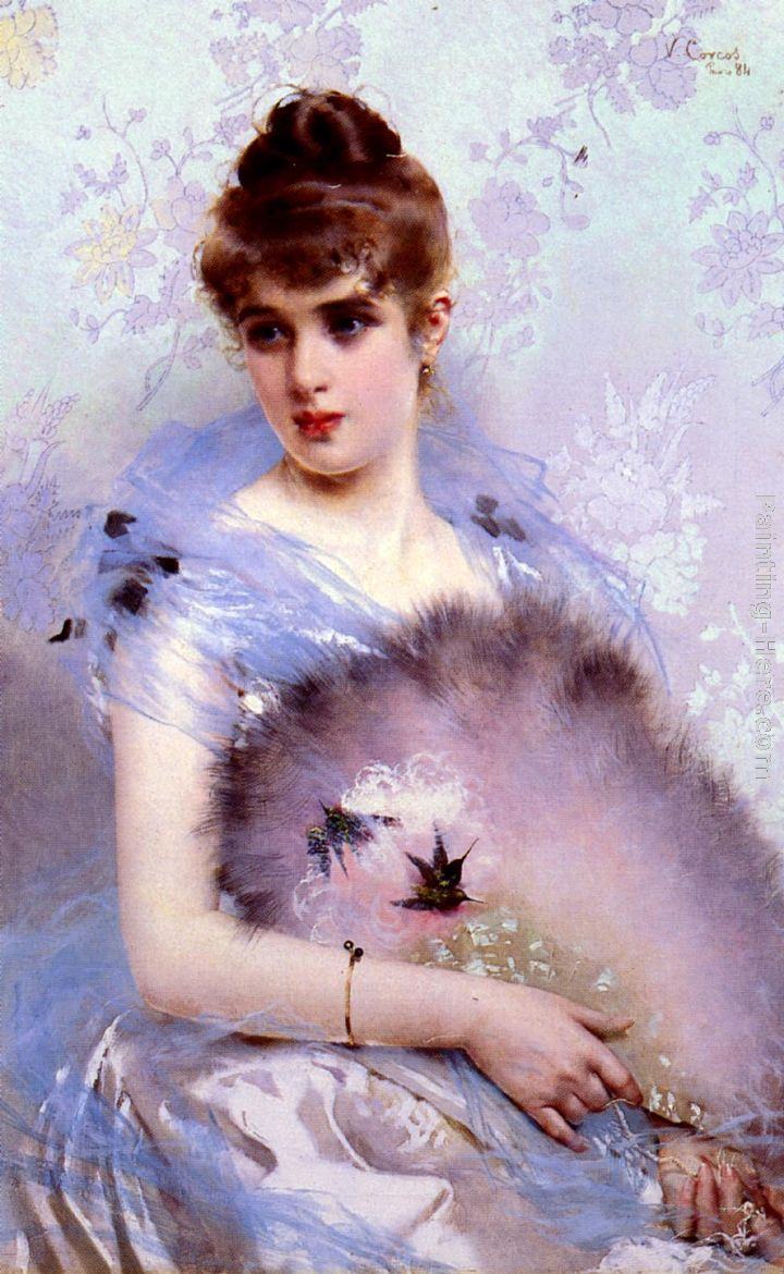 Vittorio Matteo Corcos The Feathered Fan